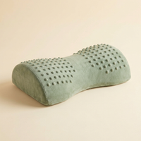 Curved sage acupressure neck pillow