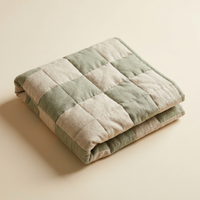 Weighted lap pad in oat and sage