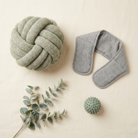 The Desk Reset Kit — knot pillow, heated wrap and reset ball