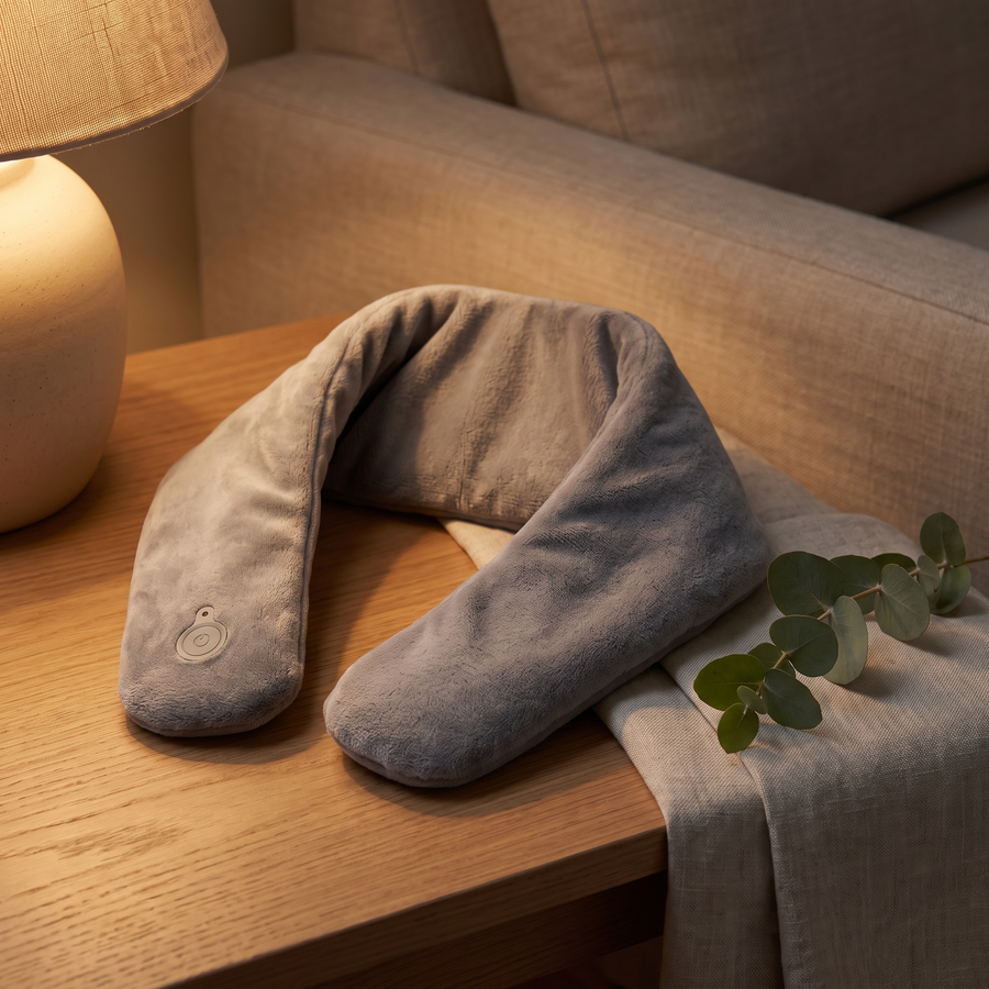 Putting It On — Lumiere Luxe™ Heated Neck Wrap