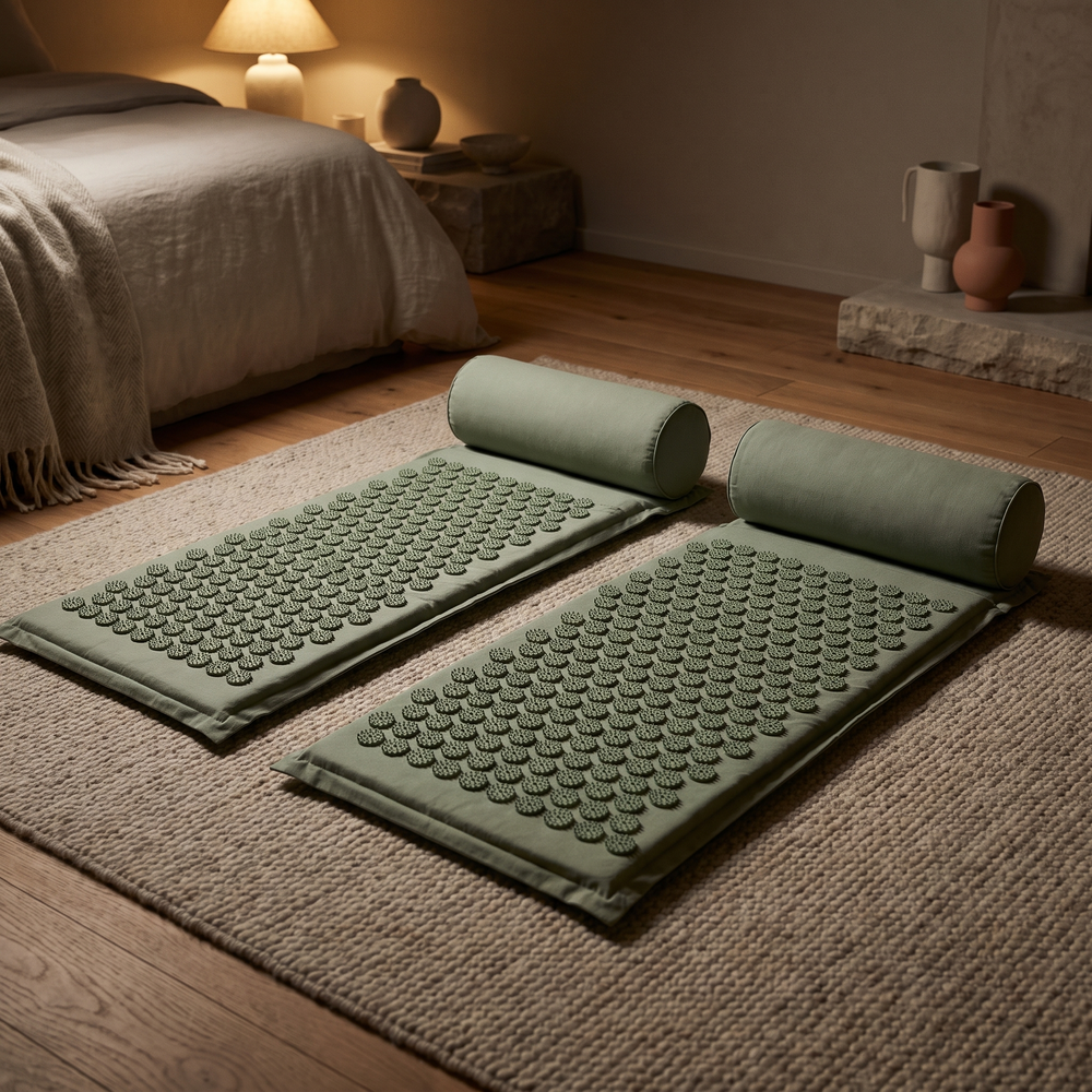 The Pair — Two Acupressure Mat &amp; Pillow Sets